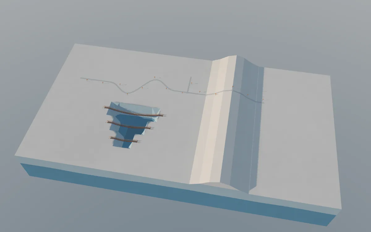 Crevasse Field all connections view