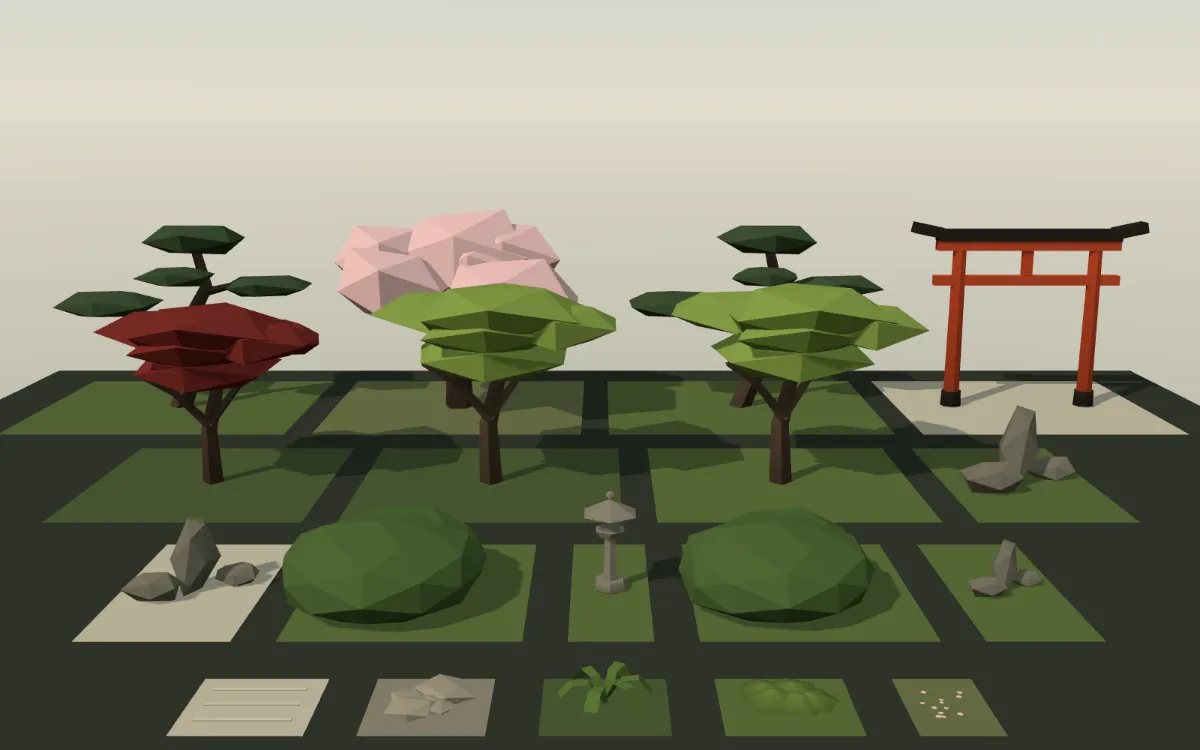 Moss Pond Garden props view