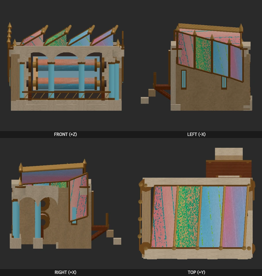 Prism Loom model elevations