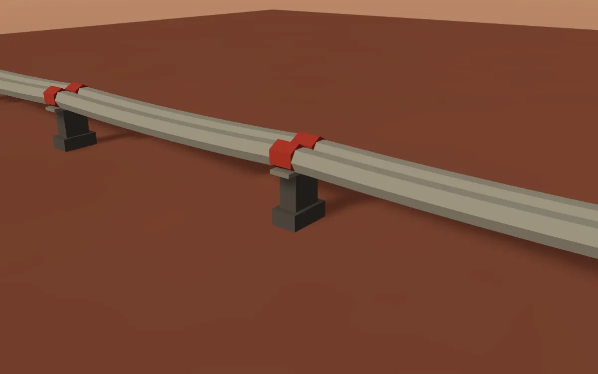 Red Well heat conduit view