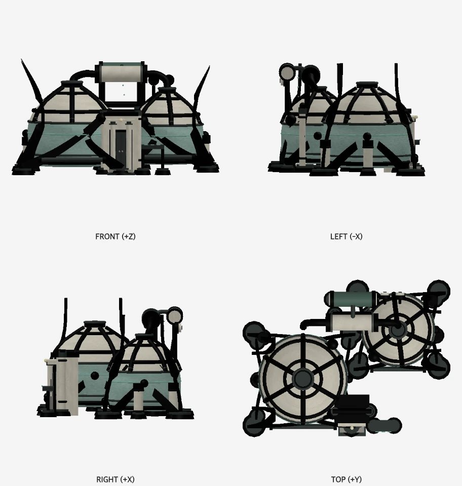 Brine Processor model elevations
