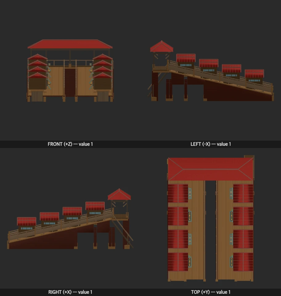 The Switchback Exchange model elevations